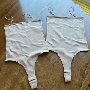 Seamless nude beige bodysuit bundle (101)